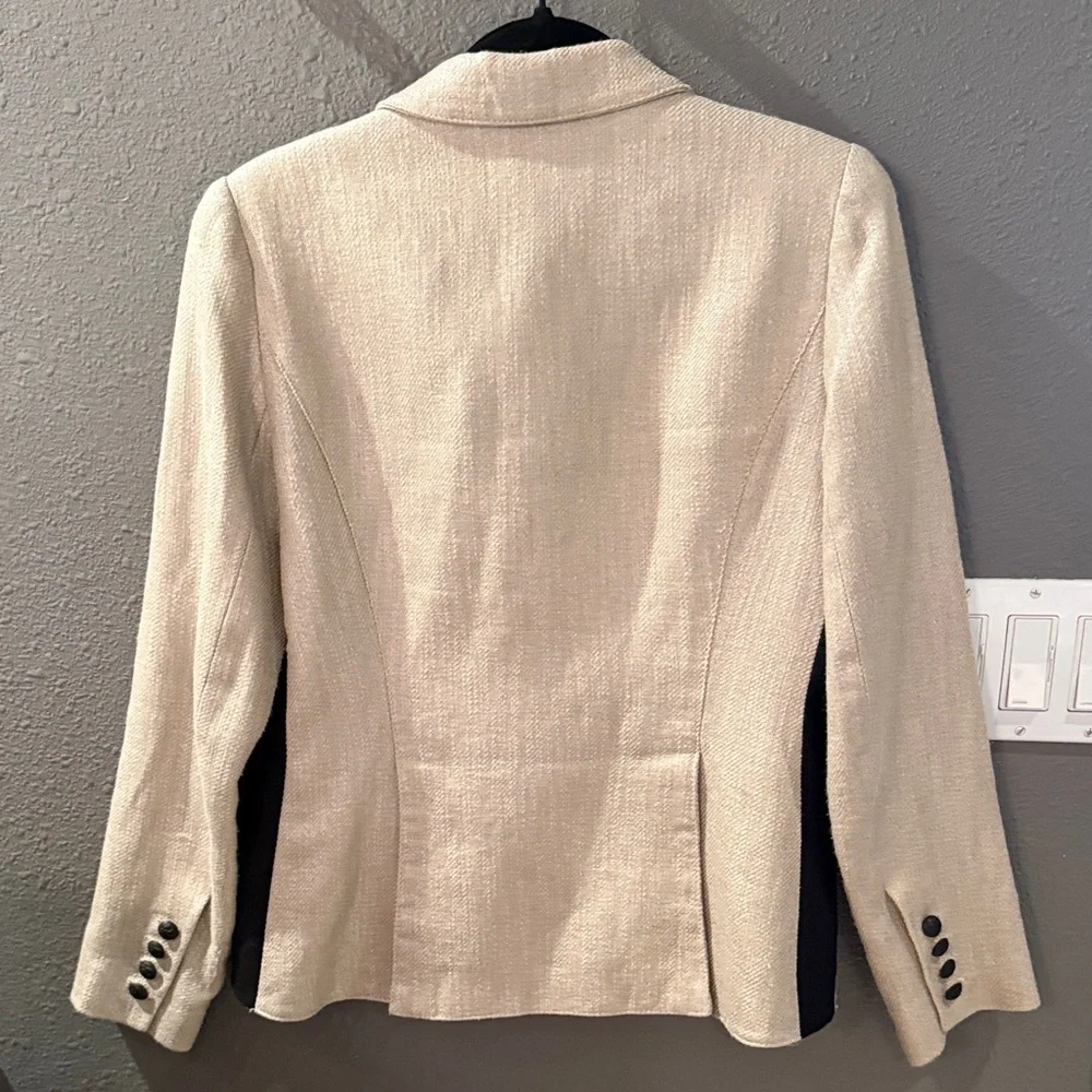Smythe Beige and Black Women's Blazer - Picture 3 of 7